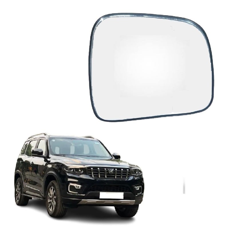 STYCARO -ORVM Side view Mirror Glass/Sub Mirror Plate compatible with Mahendra Scorpio N 2022-2025 Model- (RIGHT DRIVER SIDE) - Image 1