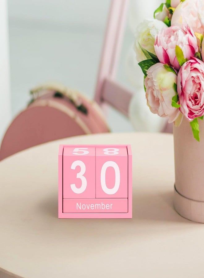 DEERINE Wooden Block Calendar for Desk, DBC03P - Image 2