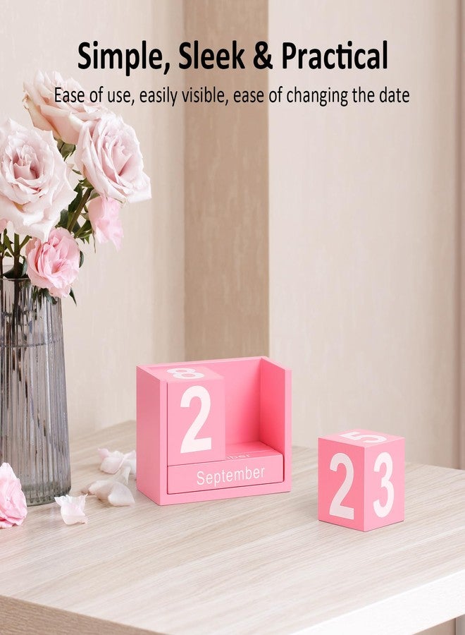 DEERINE Wooden Block Calendar for Desk, DBC03P - Image 5