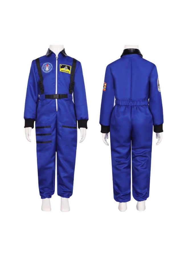 NIBEMINENT Spacesuit, Halloween performance costume, astronaut costume, astronaut one-piece suit, role-playing costume - Image 1