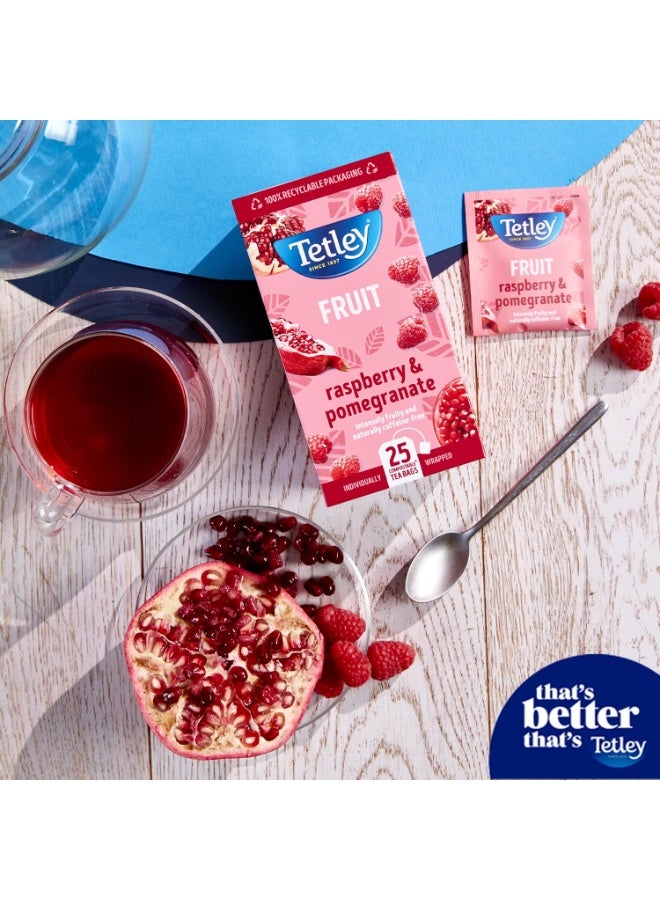 Tetley Tea Raspberry & Pomegranate 25 pcs - Image 2