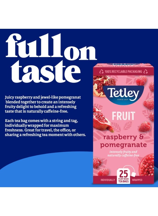 Tetley Tea Raspberry & Pomegranate 25 pcs - Image 3