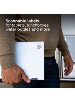 tile Lost And Found Labels | Qr Scannable Labels For Laptops Water Bottles Pet Collars Kids Toys Headphones And More | Android And Ios Devices | Scratch Proof | Adhesive | 25 Labels  - Image 2