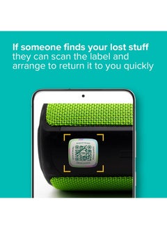 tile Lost And Found Labels | Qr Scannable Labels For Laptops Water Bottles Pet Collars Kids Toys Headphones And More | Android And Ios Devices | Scratch Proof | Adhesive | 25 Labels  - Image 5