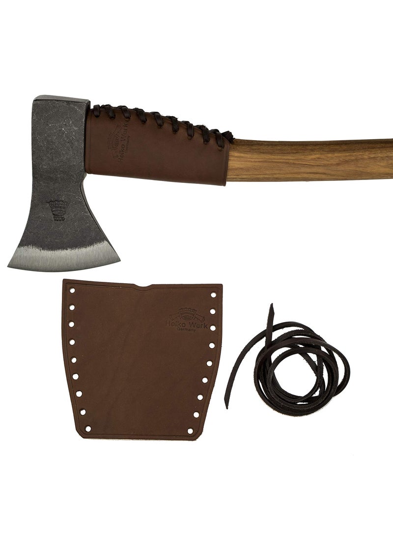 1844 Helko Werk Germany 1844 Helko Werk Germany Leather Axe Handle Collar - Axe Collar, Handle Protector, and Neck Guard for Ax Handles - Fits Most Common Size Axes - Made in USA (Axe Collar Brown) #8635BR  - Image 1