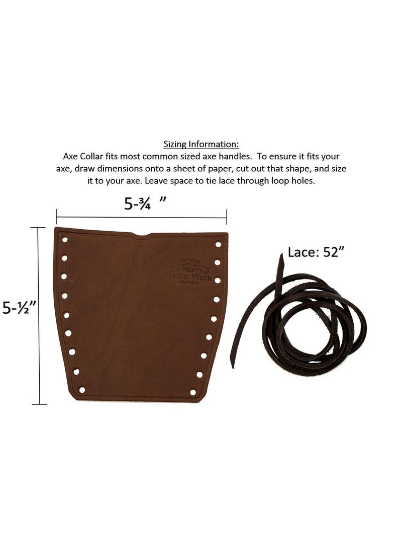 1844 Helko Werk Germany 1844 Helko Werk Germany Leather Axe Handle Collar - Axe Collar, Handle Protector, and Neck Guard for Ax Handles - Fits Most Common Size Axes - Made in USA (Axe Collar Brown) #8635BR  - Image 2