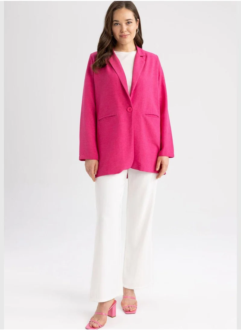 DeFacto Woman Regular Fit Woven Top Blazer