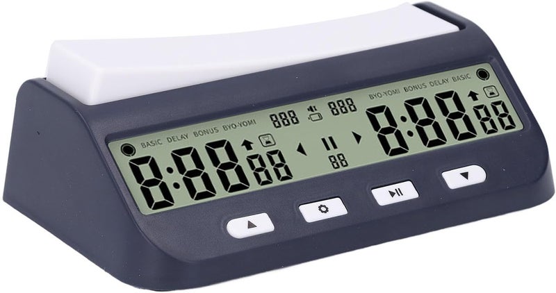 Digital Chess Clock Timer, Professional Electronic Board Game Timer with Advanced Timing Functions, Large Display, Portable Design, Tournament Compatible, 140x85x54mm - Image 5