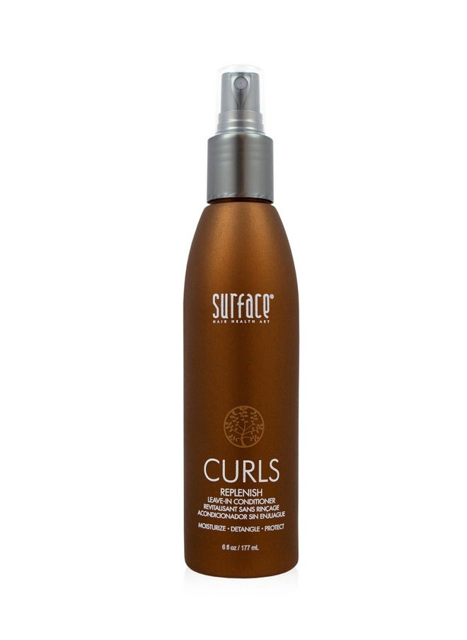 Surface Hair Curls Replenish Leave In Conditioner - Sulfate Free And Paraben Free Natural Hair Moisture 6Oz  - Image 1
