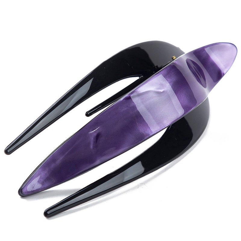 Prettyou Handmade Celluloid French Design Tortoise Shell Barrettes Sideslide Opening Duck Luxury Fashion Accessories Hair Clip Claw for Women B