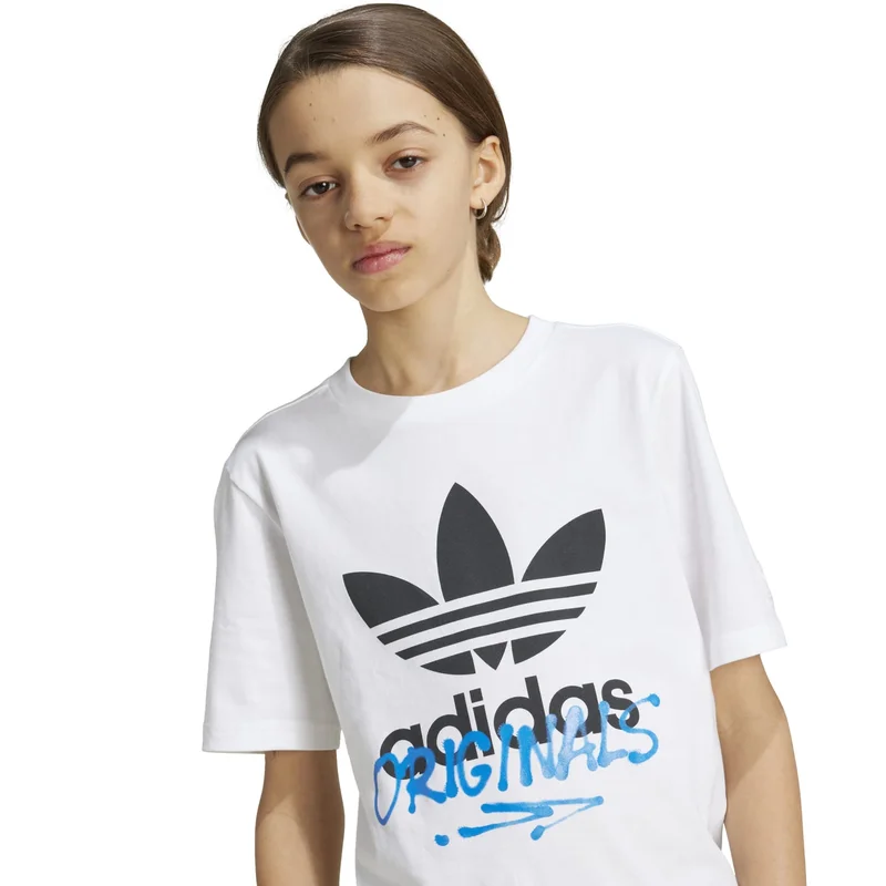 adidas تيشيرت أوريجينالز أبيض للأطفال