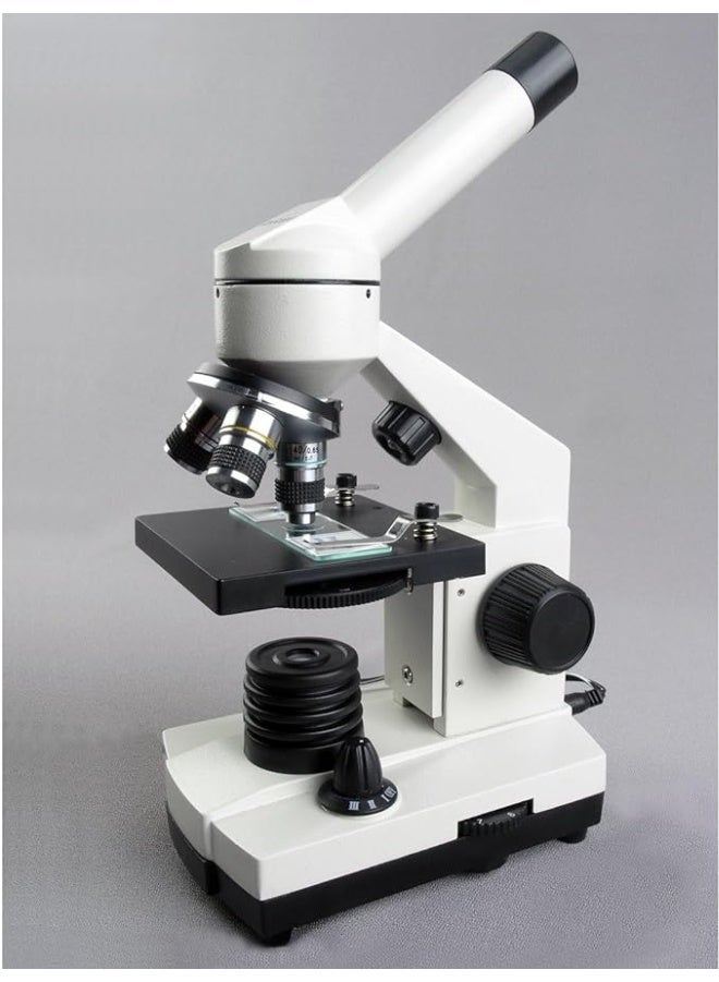 NAKXUS Microscope 40X-1000X Cordless LED Metal Frame Compound Microscope with Top & Bottom Lights - Image 1