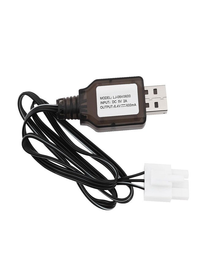 سلك شحن بطاريات Briny River 2S Life 6.4V 600mA USB إلى قابس EL4.5-3P لمعظم موديلات سيارات التحكم عن بعد والشاحنات والقوارب السريعة - Image 1