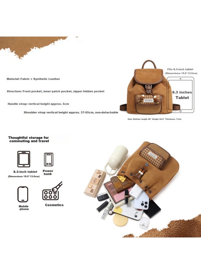 Toutou New Large Double Shoulder Backpack Travel Casual Lightweight Small Backpack Commuting Birthday Gift For Girlfriend - Image 4