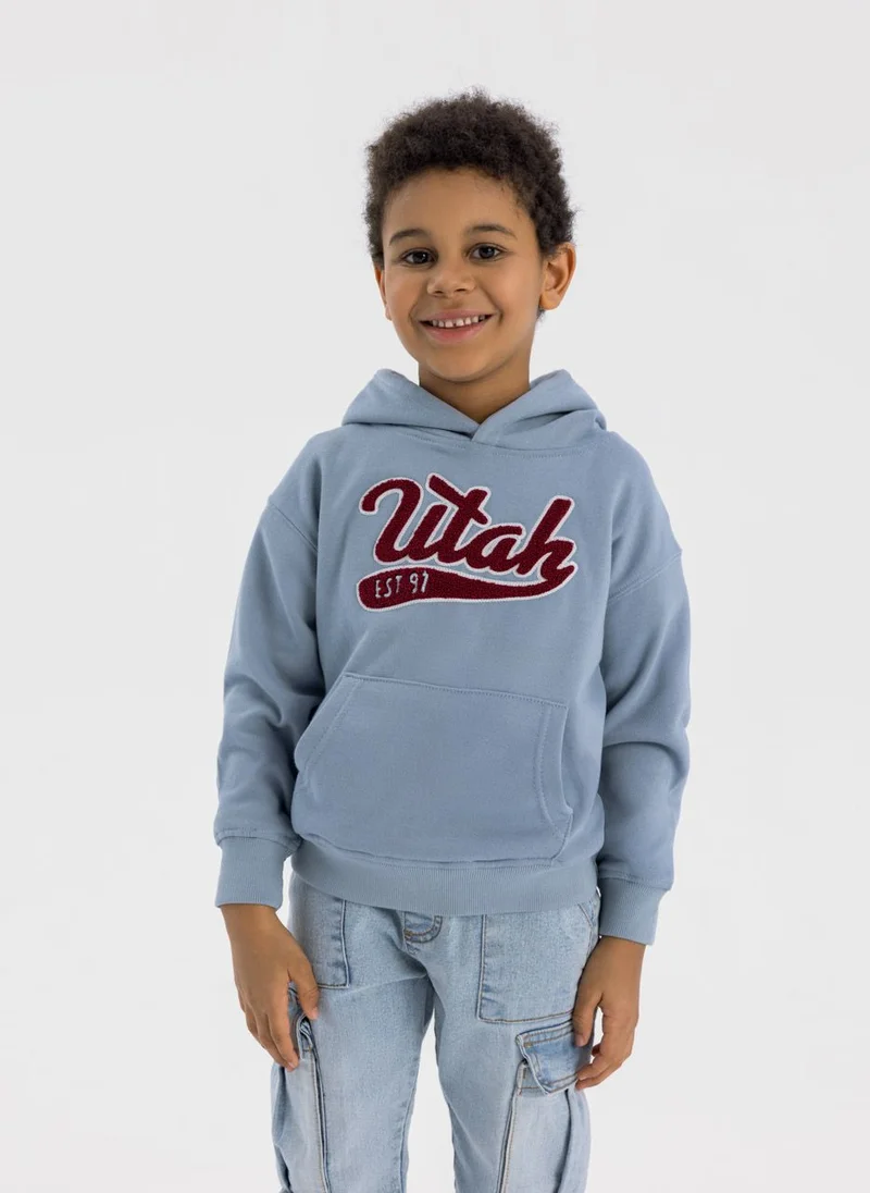 مينوتي Kids Boys  Oversized Hoodie With Kangaroo Pocket