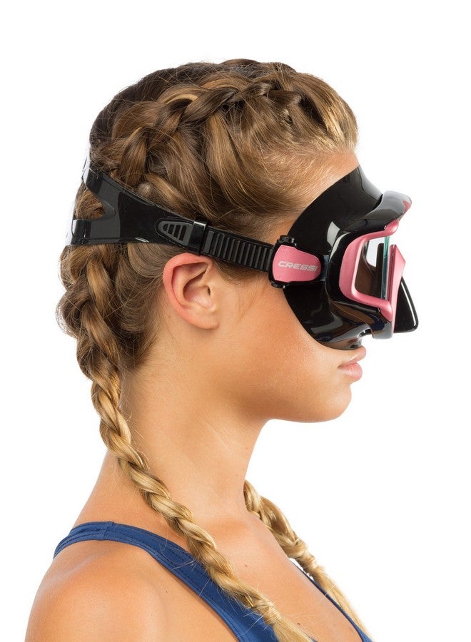 Cressi Liberty Triside Spe Diving Mask Black/Black/Pink - Image 4
