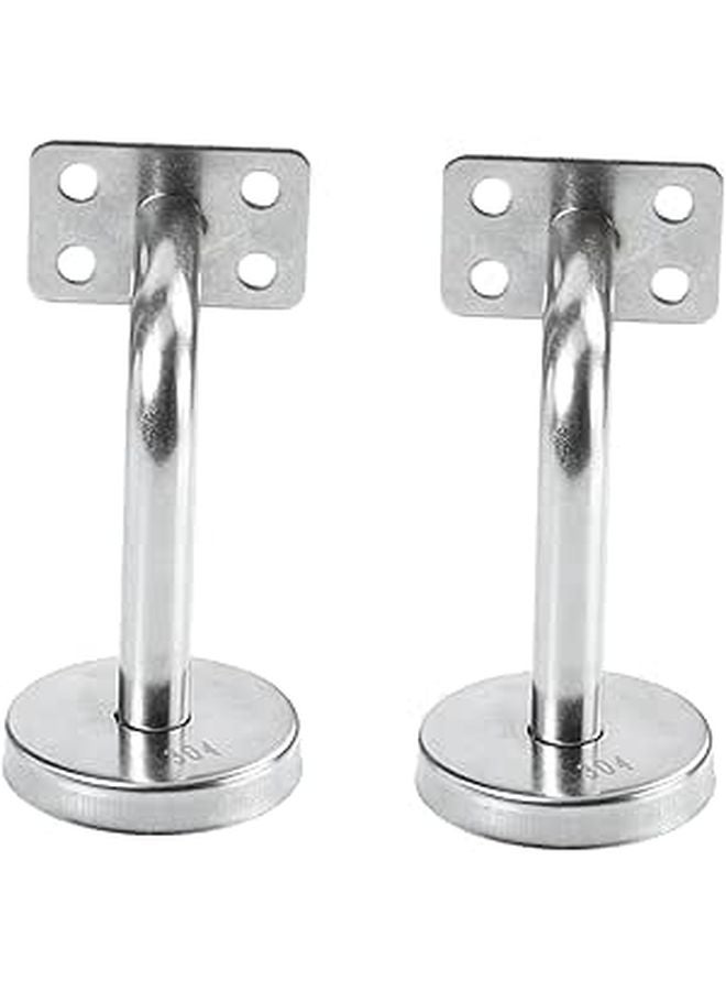 Stainless Steel Wall Mounted Bracket Handrail Support 2 Pieces - Image 1