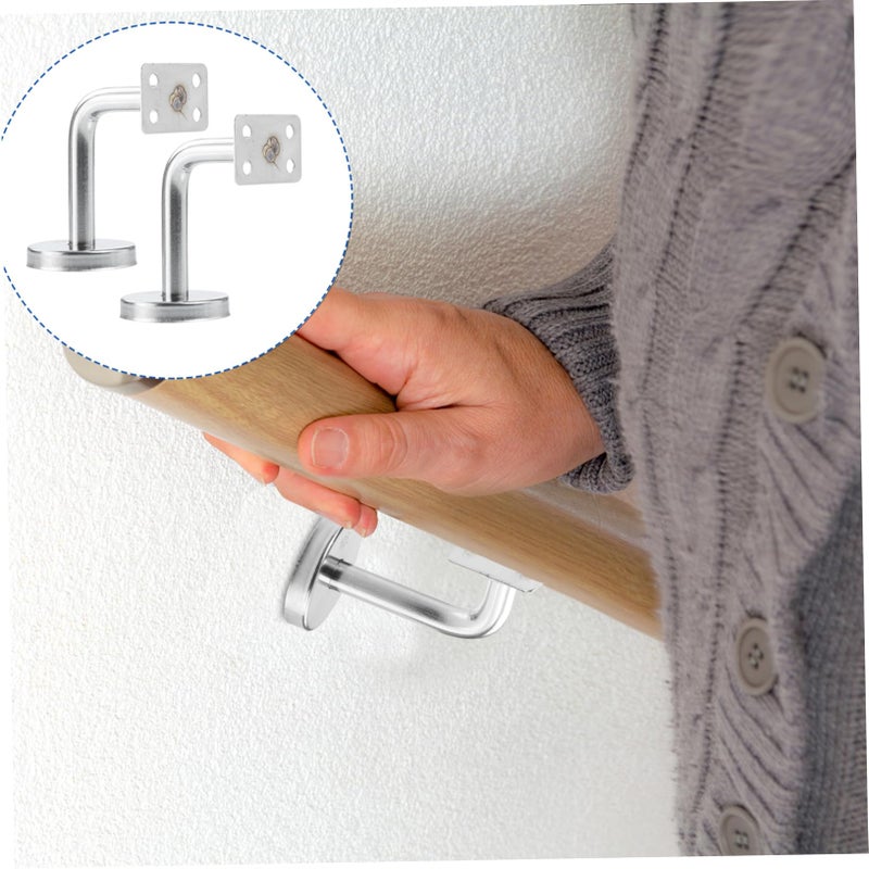Stainless Steel Wall Mounted Bracket Handrail Support 2 Pieces - Image 4