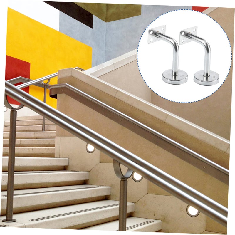 Stainless Steel Wall Mounted Bracket Handrail Support 2 Pieces - Image 5