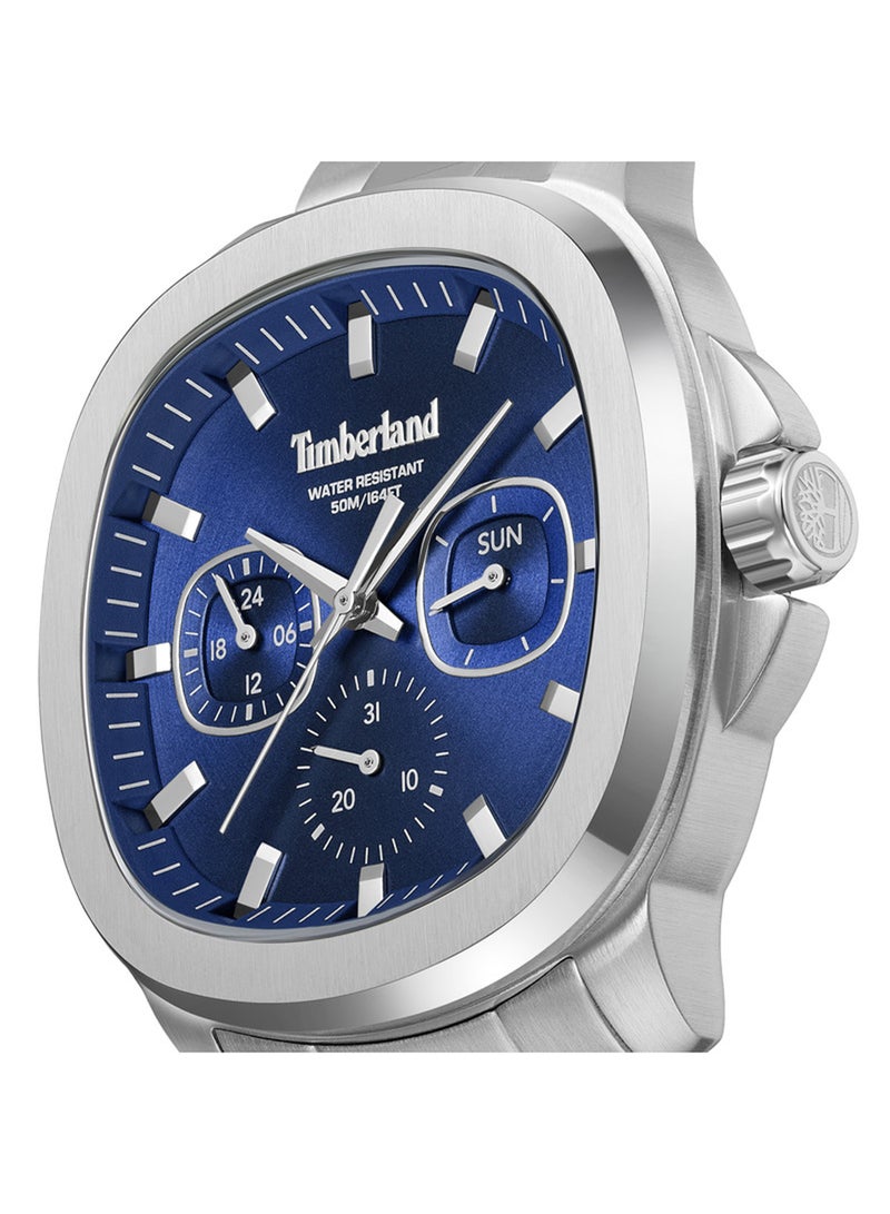 Timberland Men Stonington Brown Dial Leather Strap Multifunction Watch for Men, 45mm - Image 4