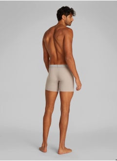 CALVIN KLEIN Men's 3 Pack Boxer Briefs - Cotton, Multicolour  - Image 4