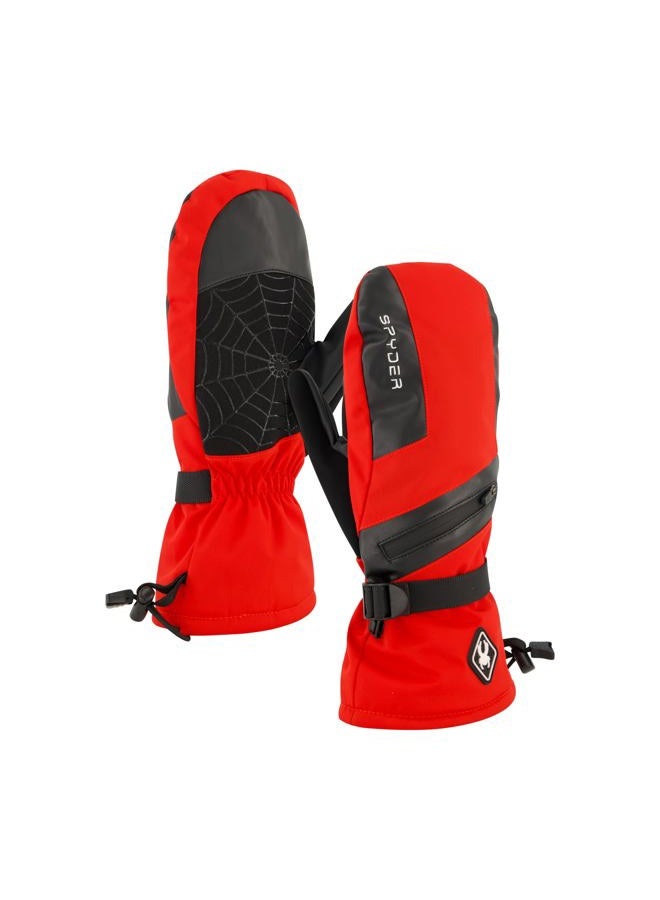 Spyder Mens Insulated Winter Ski Mitten, Spyder Red, L - Image 1