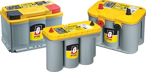 OPTIMA بطاريات أوبتيما عالية الأداء D51R YellowTop بطارية مزدوجة الغرض مغلقة AGM للسيارات والشاحنات وSUV، 450 CCA، خالية من الصيانة، تركيب متعدد الاستخدامات - Image 4