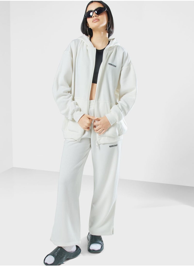 The Giving Movement - Wide Leg Logo Joggers - Image 1