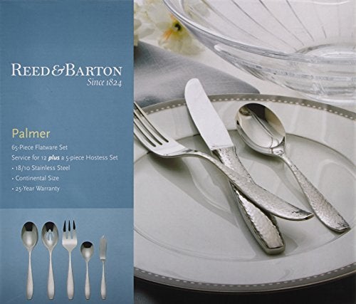 Reed & Barton Palmer 65pc Flatware Set, 65 Piece, Silver - Image 2