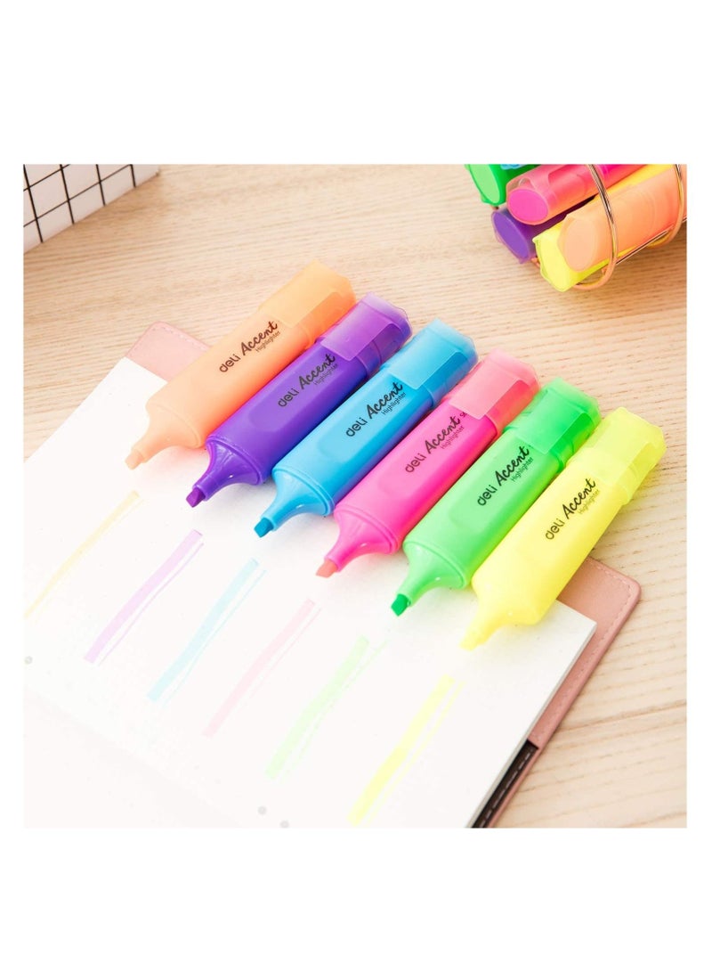 Deli 10 قطع من قلم التمييز بحبر بنفسجي - Image 4