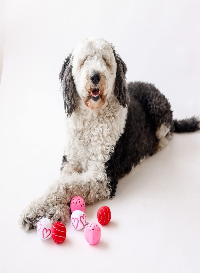 Midlee Valentine Plush Balls Dog Toy - Set of 6 - Image 5
