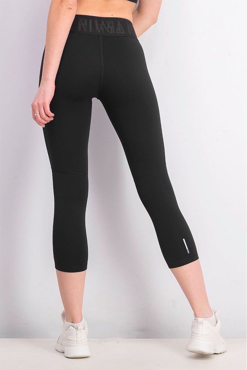 PUMA Women Logo 3 and 4 Tight, Black  - Image 3