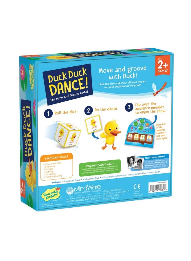 Peaceable Kingdom Games for Parents & Their 2-Year-olds: Duck Duck Dance - Toddler & Preschool Board Game of Moving Your Body & Following Directions - Image 4