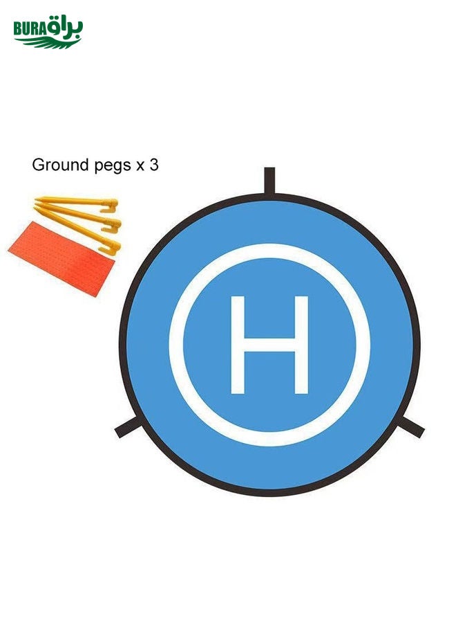 BURAQ Universal Foldable Helipad Landing Pad For Drone Diameter 110cm  - Image 3