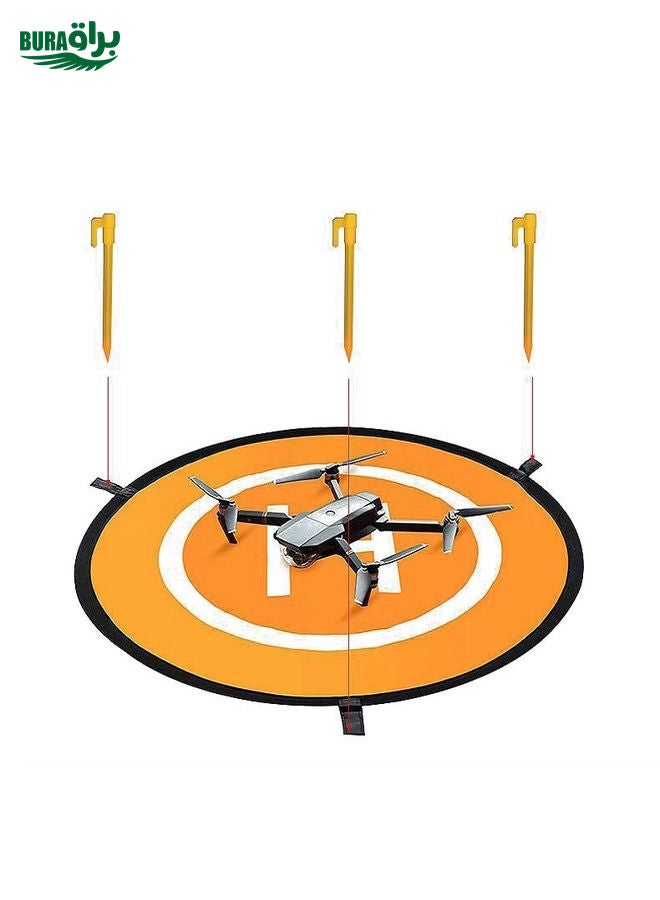 BURAQ Universal Foldable Helipad Landing Pad For Drone Diameter 110cm  - Image 2