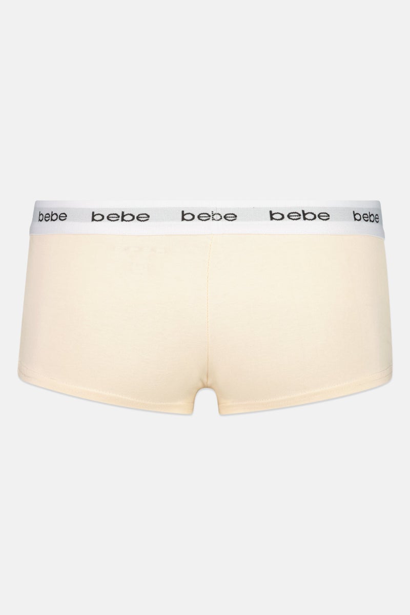 bebe Women 3 Pieces Brand Logo Boyshorts, Multicolor - Image 5