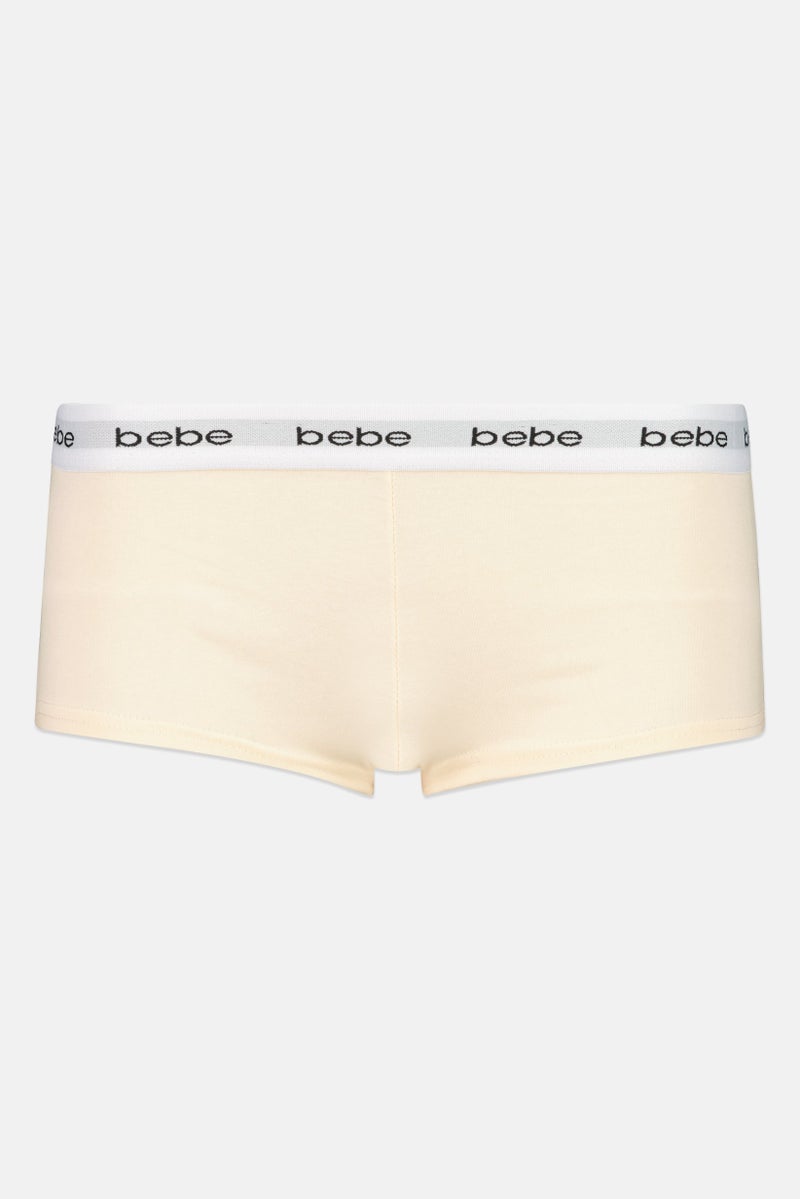 bebe Women 3 Pieces Brand Logo Boyshorts, Multicolor - Image 2