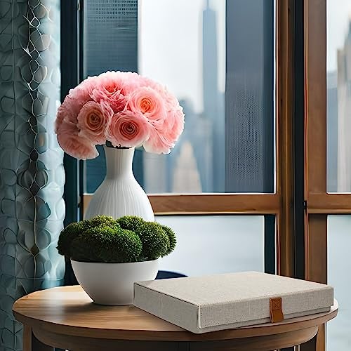 ZICOTO Beautiful Sunglass Storage Organizer For 8 Pairs - A Stylish Linen Case Protects and Displays All Your Glasses - The Perfect Storage Organizer To Hold Multiple Glasses Safe and Dust Free - Image 5