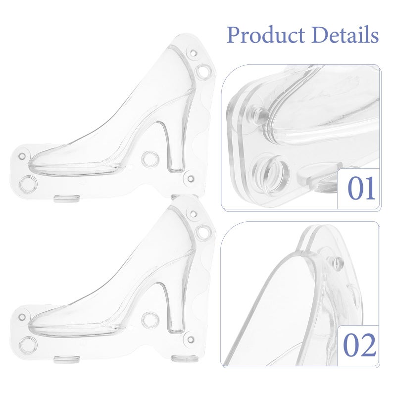 Large Plastic Shoe Shaped Baking Mold For Fondant Cake Candy Decoration High Heel Chocolate - Image 4
