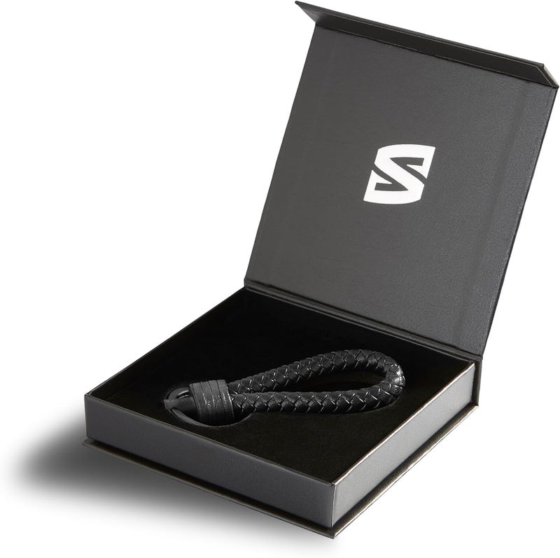 SERASAR Keychain Leather with Stainless Steel Keyring - Additional Rings for small Keys - Ideal for Car, Motorcycle, Bike and House - With Gift Box for Men & Women - Image 3