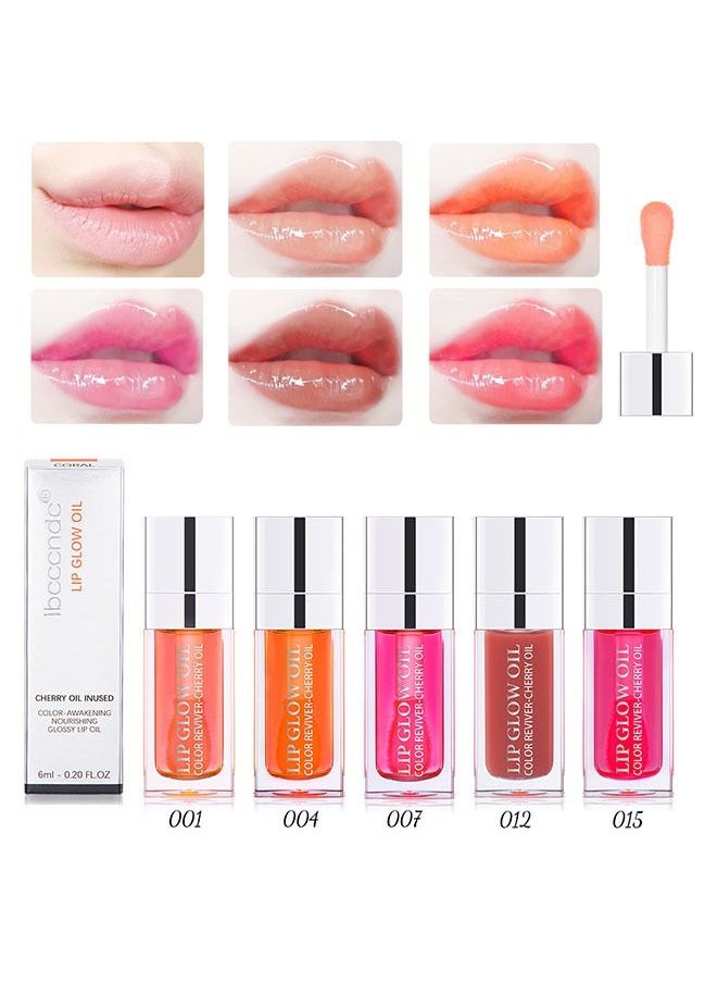 Lip Glow Oil Hydrating Texture For a Clear and Shiny Lips 012 Rosewood