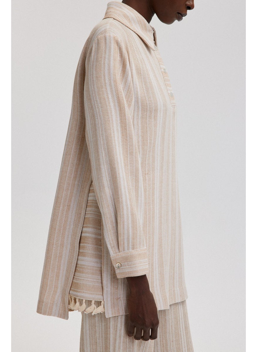 Touche - Tassel Detailed Striped Tunic - Image 1