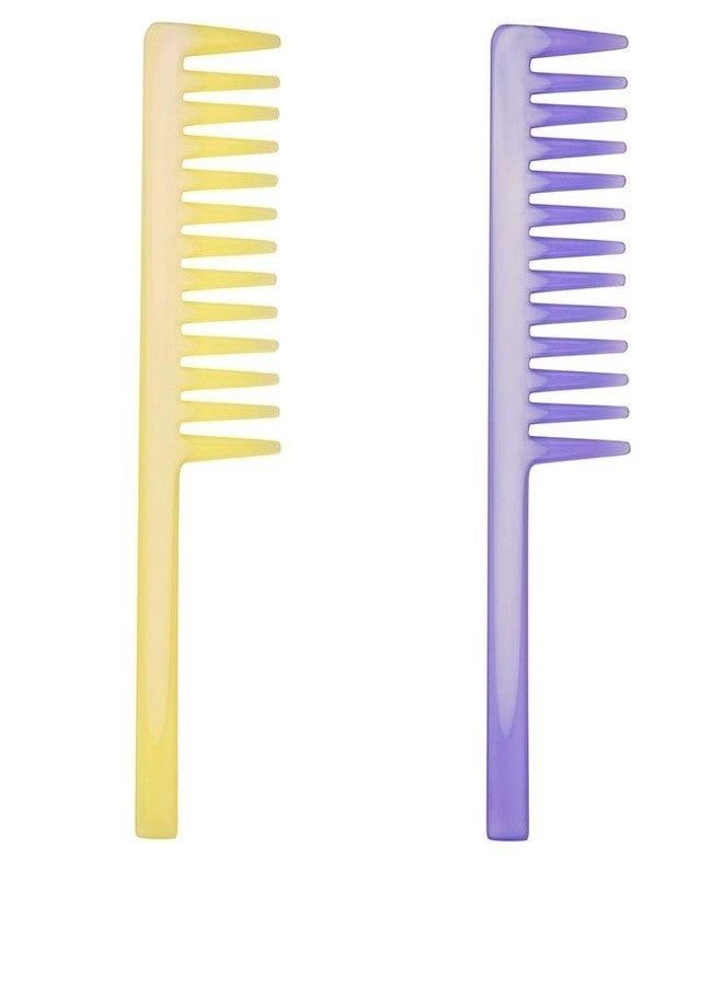 ام كي مشط فك تشابك الشعر من إم كيه، مشط تصفيف الشعر للنساء والفتيات، 20 سم، عبوة من قطعتين (مطابق تمامًا للصورة) {قد يختلف اللون} - Image 1