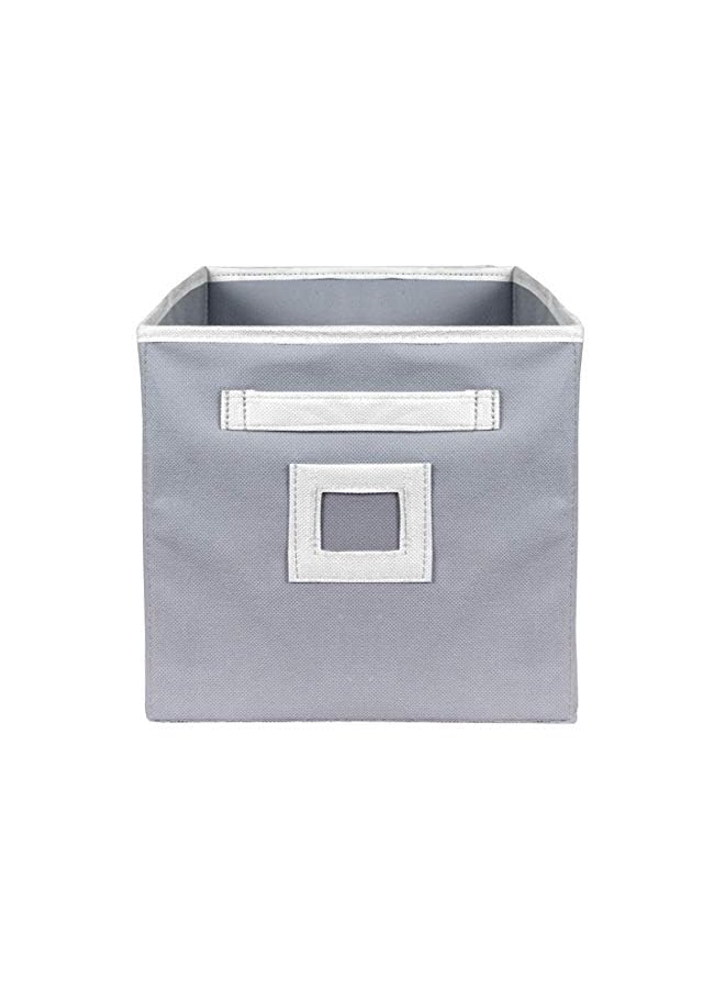 Kuber Industries Industries Non Woven 2 Pieces Fabric Foldable Storage Cube ToyBooksShoes Storage Box With HandleExtra Large (Grey)-Kubmart2121 - Image 3