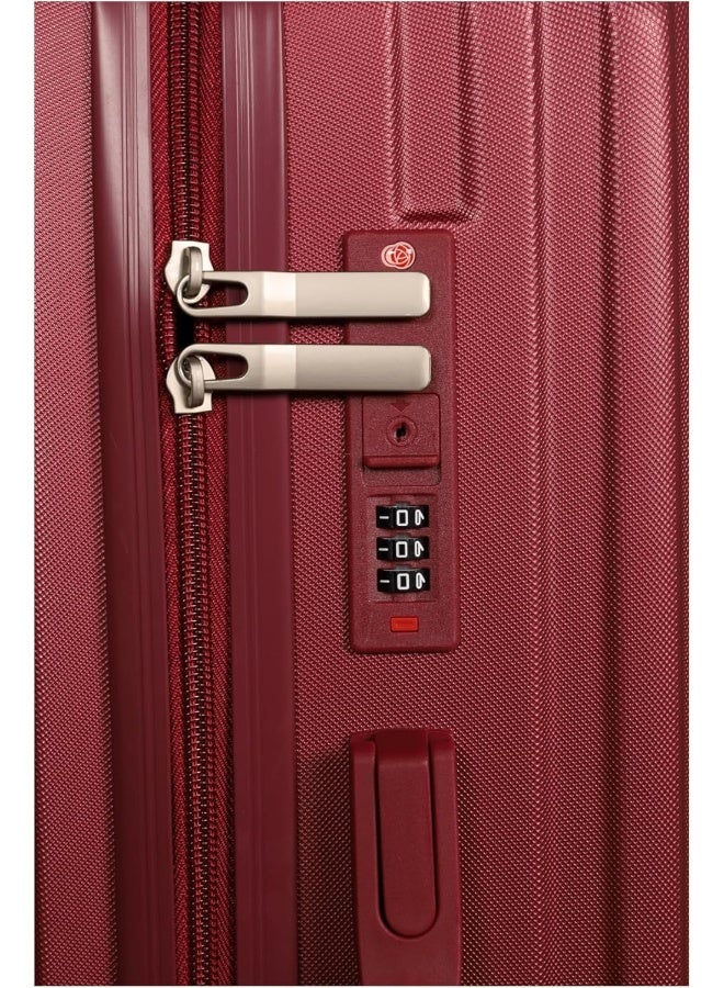 CONSUL Luxury Travel Luggage Set - 4 Pieces in Red - Image 2