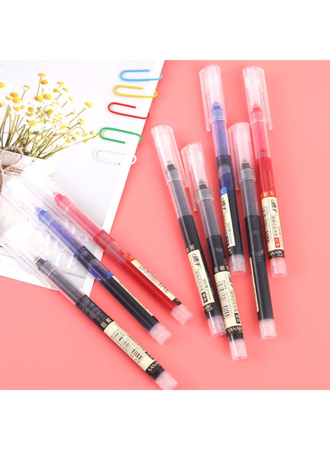 HELPS Straight Liquid Roller Ball Pen Creative Stationery Student Notebook Gel Pen Quick-drying 0.5mm Black Needle Tube Water Pen Customization - Image 3