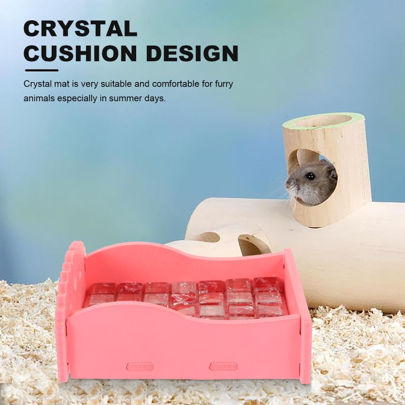 2Pcs Hamster Accessories Cooling Board Living Supplies Bed Nest for Hamster with a Size Sleeping Mat ( , ) - Image 5