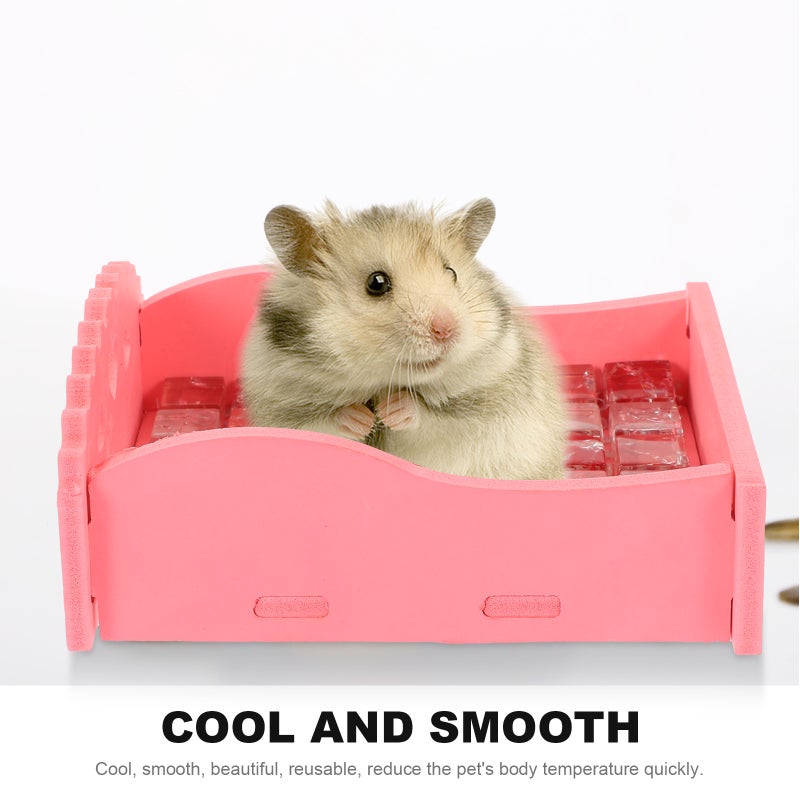 2Pcs Hamster Accessories Cooling Board Living Supplies Bed Nest for Hamster with a Size Sleeping Mat ( , ) - Image 3
