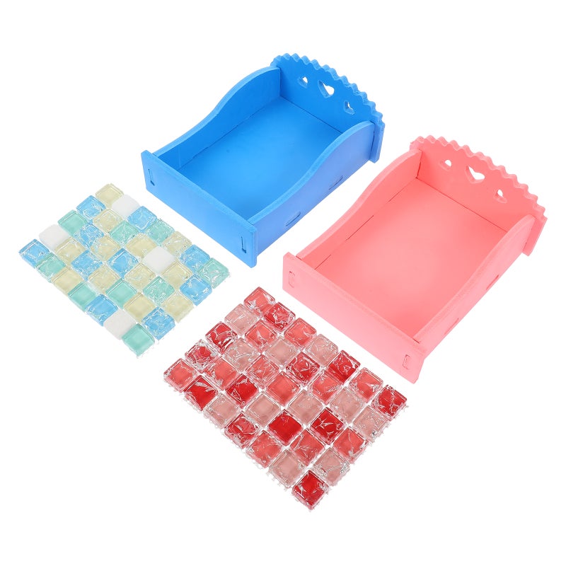 2Pcs Hamster Accessories Cooling Board Living Supplies Bed Nest for Hamster with a Size Sleeping Mat ( , ) - Image 1