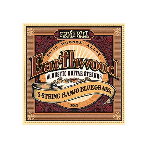 Ernie Ball Earthwood 5-String Bluegrass 80/20 Bronze Banjo Strings, 9-20 Gauge (P02063) - Image 1